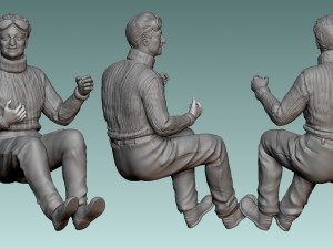 Car Driver Enzo Ferrari Modello di stampa 3D