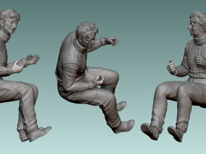 Car Driver Enzo Ferrari Modello di stampa 3D