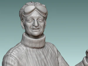 Car Driver Enzo Ferrari 3D Print Model