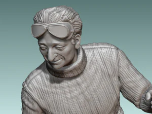 Car Driver Enzo Ferrari 3D Print Model