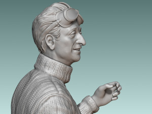 Car Driver Enzo Ferrari Modello di stampa 3D