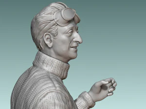 Car Driver Enzo Ferrari 3D Print Model