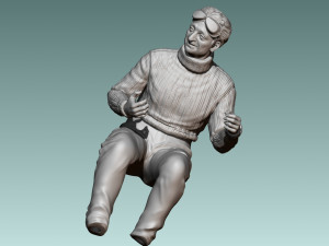 Car Driver Enzo Ferrari Modello di stampa 3D