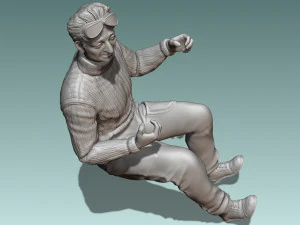 Car Driver Enzo Ferrari 3D Print Model
