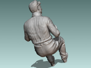 Car Driver Enzo Ferrari Modello di stampa 3D
