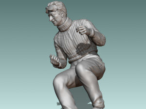 Car Driver Enzo Ferrari Modello di stampa 3D