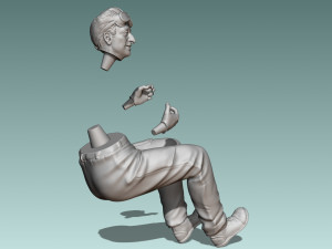 Car Driver Enzo Ferrari Modello di stampa 3D