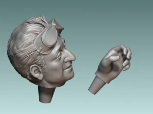 Car Driver Enzo Ferrari 3D Print Model