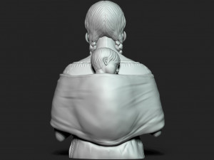 Native American Mother Modelo de Impressão 3D