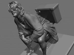 The Dude Toilet The Big Lebowski 3D 프린트 모델