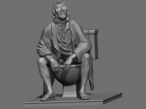 The Dude Toilet The Big Lebowski 3D Print Model