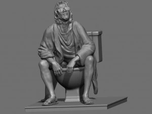 The Dude Toilet The Big Lebowski 3D Print Model