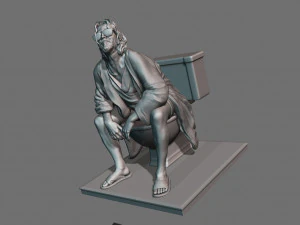 The Dude Toilet The Big Lebowski 3D Print Model