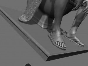 The Dude Toilet The Big Lebowski 3D Print Model