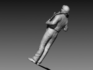Fangio Car Driver Modello di stampa 3D