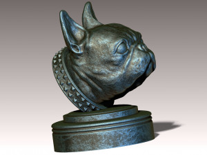 Frenchie French Bulldog 3D प्रिंट मॉडल