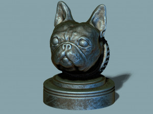 Frenchie French Bulldog 3D प्रिंट मॉडल