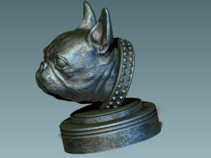 Frenchie French Bulldog 3D प्रिंट मॉडल