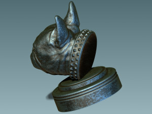 Frenchie French Bulldog 3D प्रिंट मॉडल