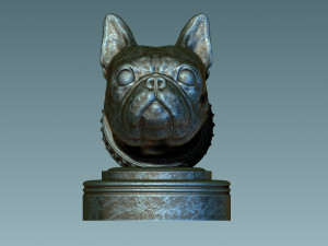 Frenchie French Bulldog 3D प्रिंट मॉडल