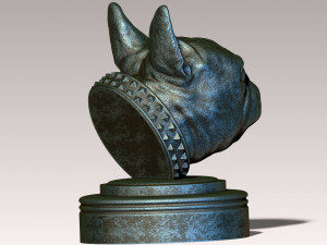 Frenchie French Bulldog 3D प्रिंट मॉडल