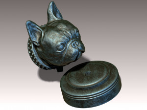 Frenchie French Bulldog 3D प्रिंट मॉडल