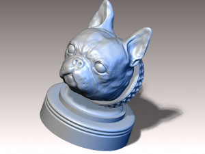 Frenchie French Bulldog 3D प्रिंट मॉडल