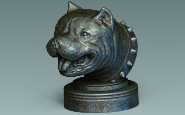 American Bully 3Dプリントモデル .c4d .max .obj .3ds .fbx .stl .blend 