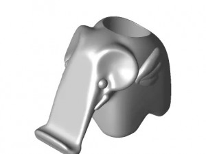 Elephant Phone Holder 3D Print Model