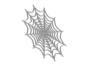 Spider Web 3D Print Model