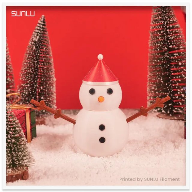 SUNLU Snowman Modelo de Impressão 3D .c4d .max .obj .3ds .fbx .stl .blend 