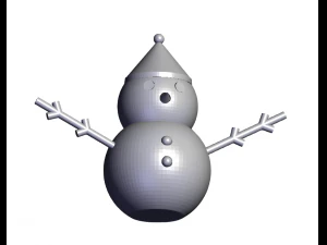 SUNLU Snowman 3D Print Model