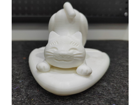 Cute Cat 3D Print Model