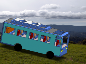 Bus 3D मॉडल