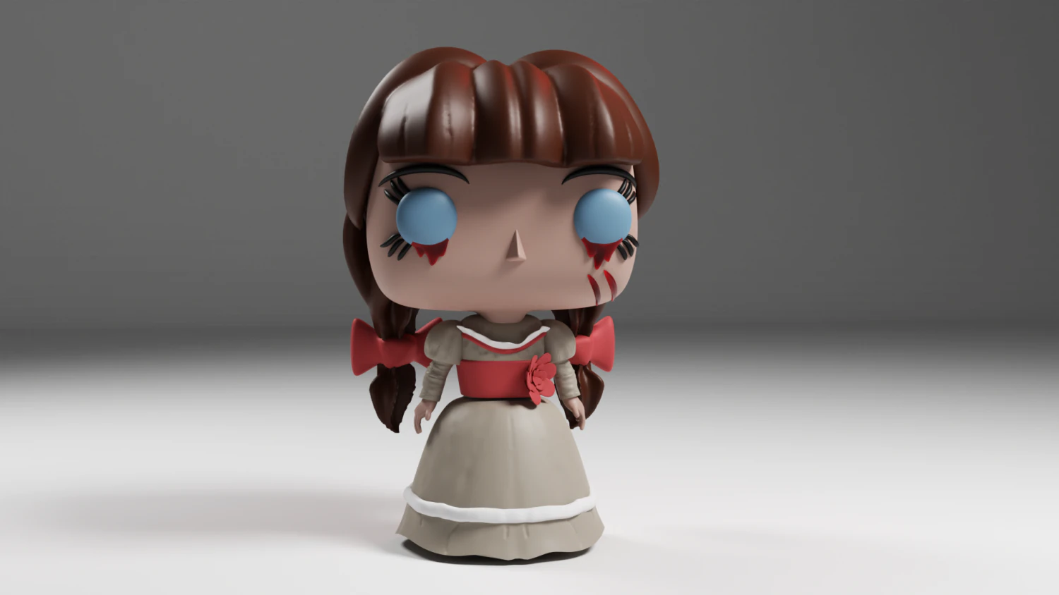 Annabelle funko pop 3D Print Model .c4d .max .obj .3ds .fbx .stl .blend 