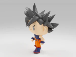 Goku in Super Saiyan from The Dragon Ball funko pop 3D Print Model