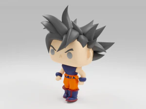 Goku in Super Saiyan from The Dragon Ball funko pop 3D Print Model