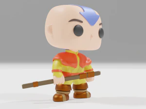 Avatar Aang from Avatar the Last airbender Funko pop 3D Print Model