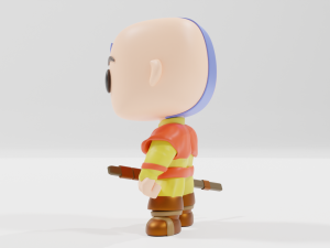 Avatar Aang from Avatar the Last airbender Funko pop 3D 프린트 모델