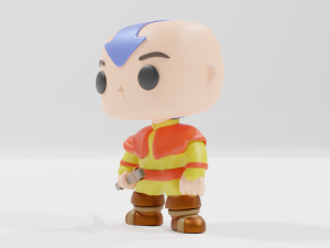 Avatar Aang from Avatar the Last airbender Funko pop 3D 프린트 모델