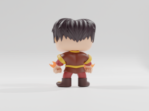 Zuko from Avatar The Last Airbender funko pop 3D Принт Модель