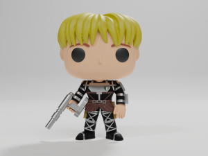 Armin funko pop from attack on titan 3D Print Model