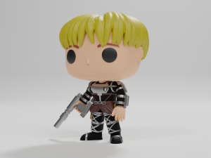 Armin funko pop from attack on titan 3D 打印模型