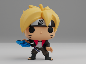 Boruto with Rasengan Funko pop 3Dプリントモデル