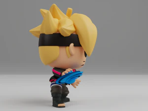 Boruto with Rasengan Funko pop 3D Print Model