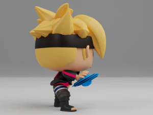 Boruto with Rasengan Funko pop 3D Print Model
