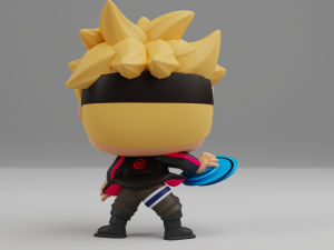 Boruto with Rasengan Funko pop 3D Принт Модель