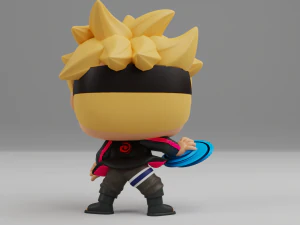 Boruto with Rasengan Funko pop 3D Print Model