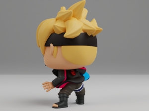 Boruto with Rasengan Funko pop 3D Принт Модель
