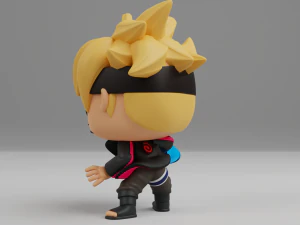 Boruto with Rasengan Funko pop 3D Print Model